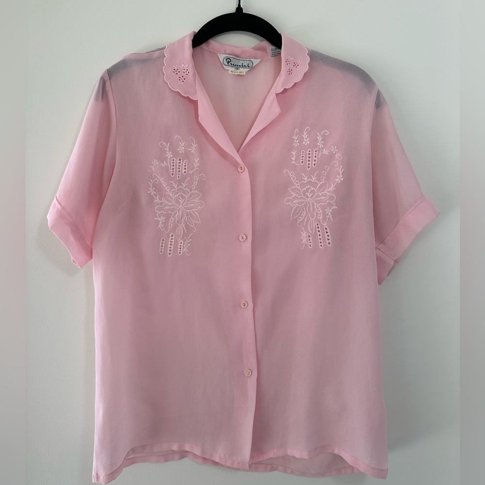 Vintage pink blouse